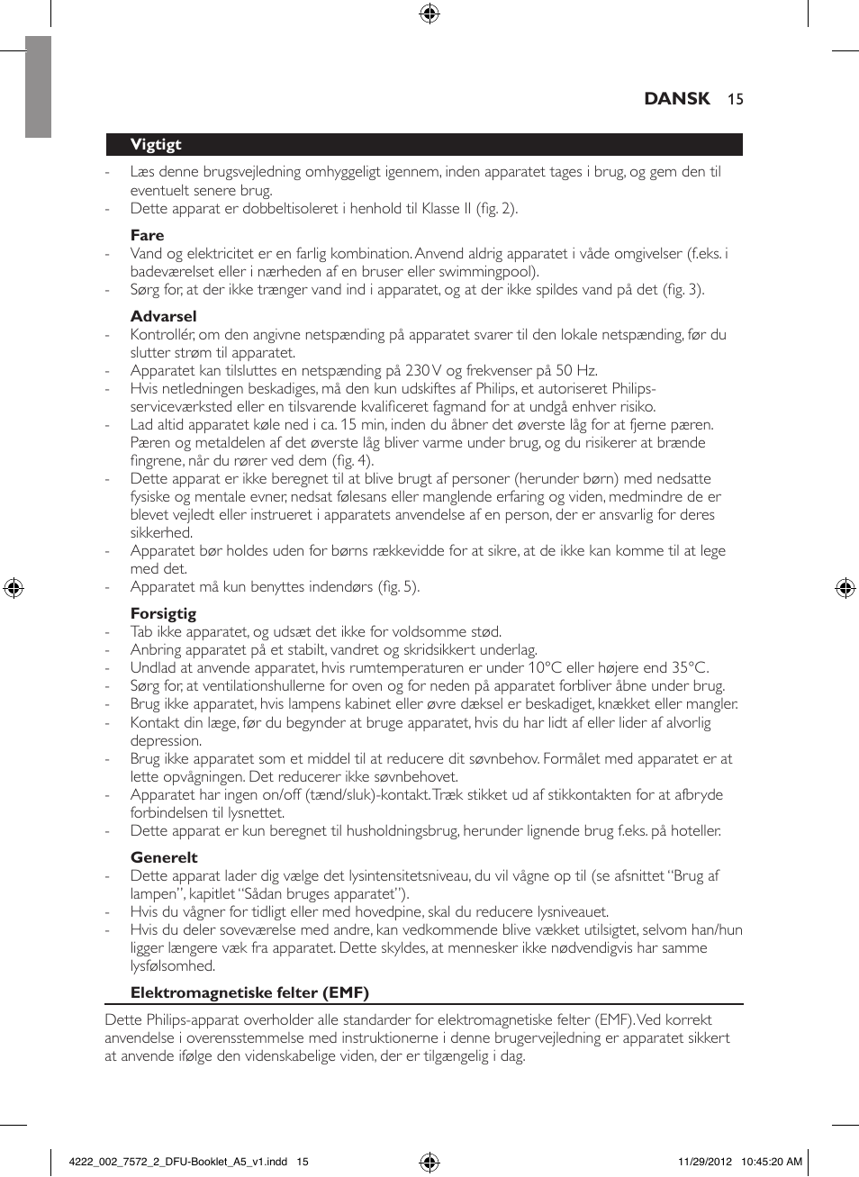 Philips Wake-up Light User Manual | Page 15 / 120