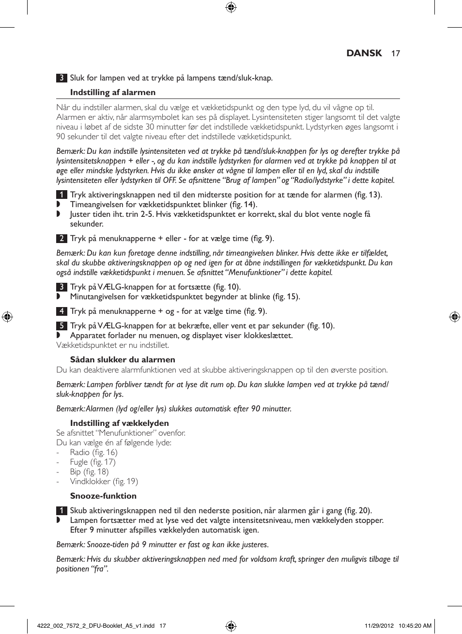 Philips Wake-up Light User Manual | Page 17 / 120