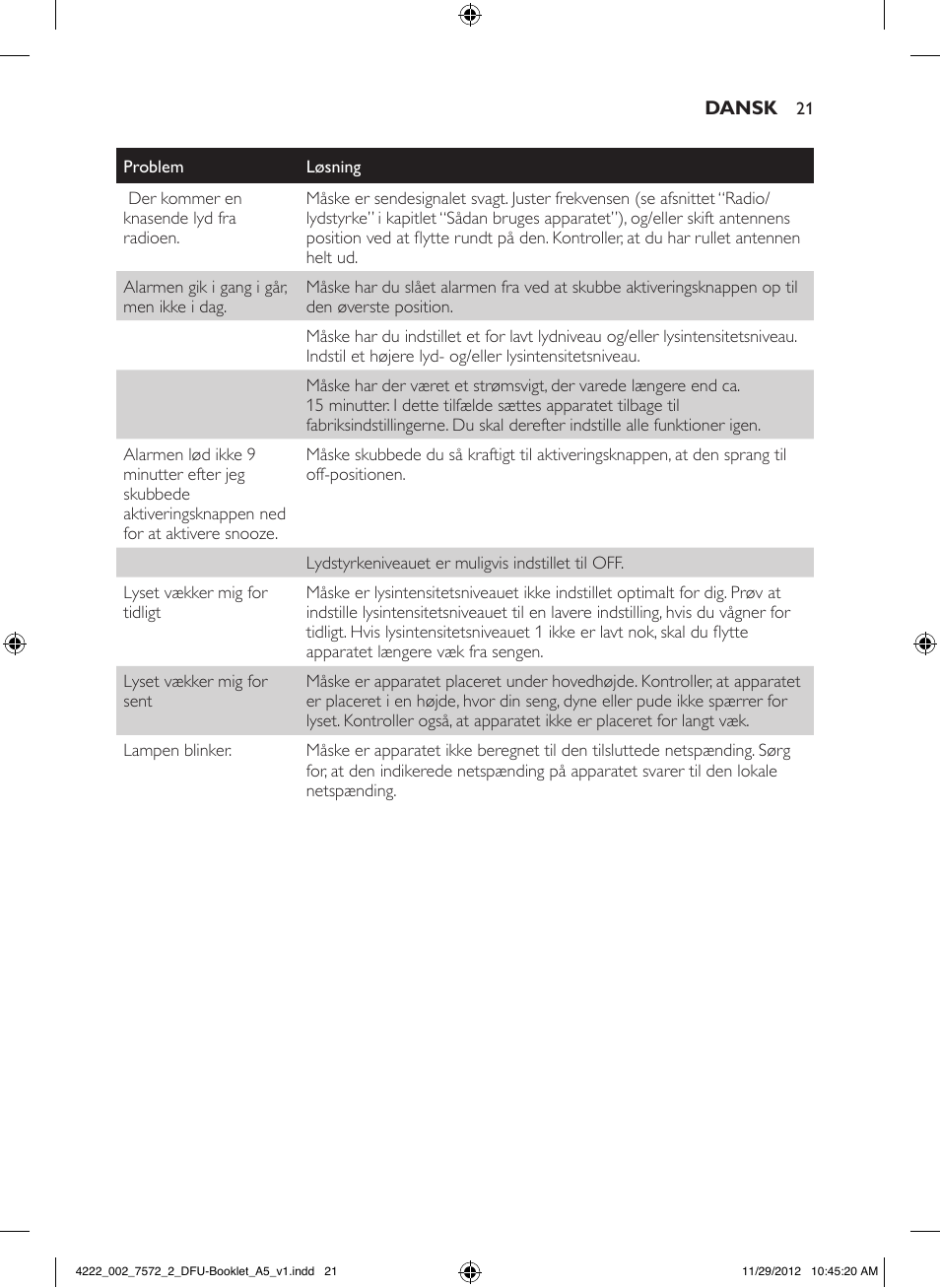 Philips Wake-up Light User Manual | Page 21 / 120