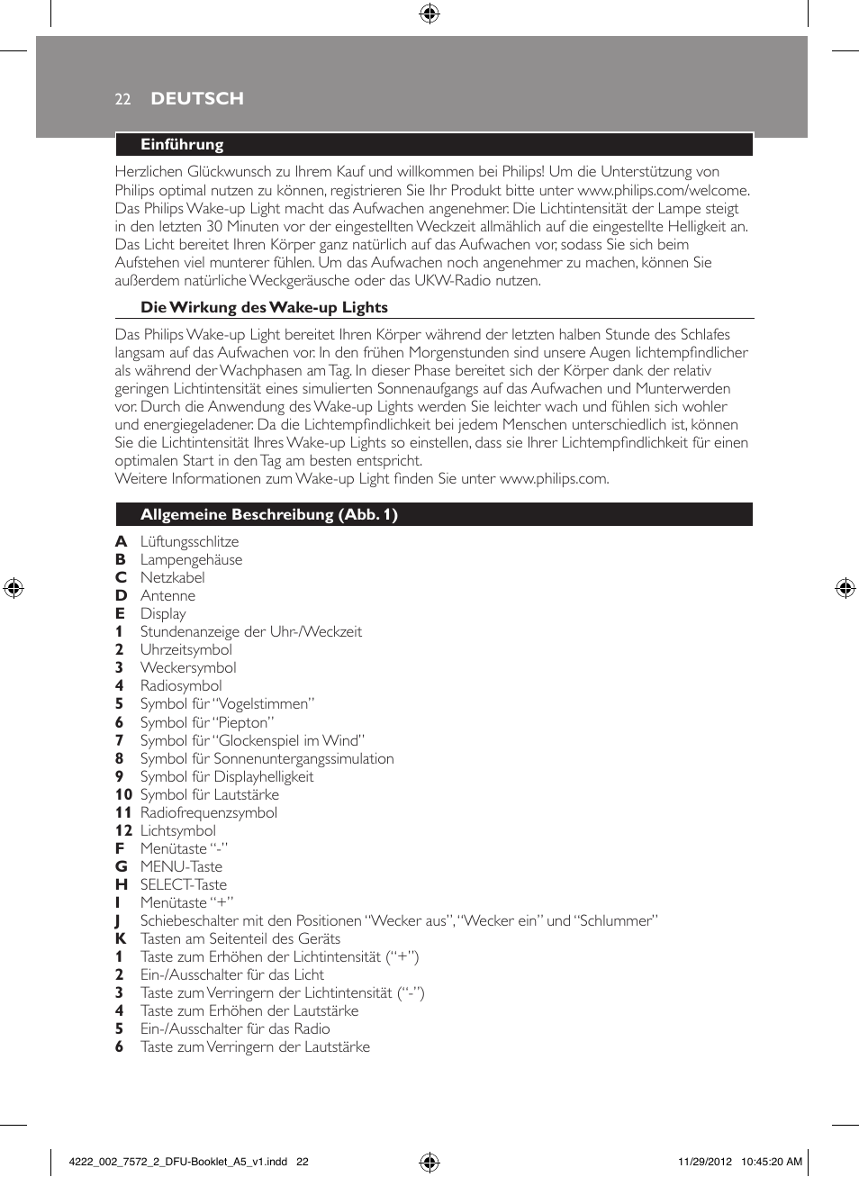 Philips Wake-up Light User Manual | Page 22 / 120