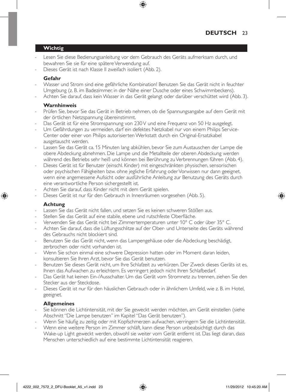 Philips Wake-up Light User Manual | Page 23 / 120