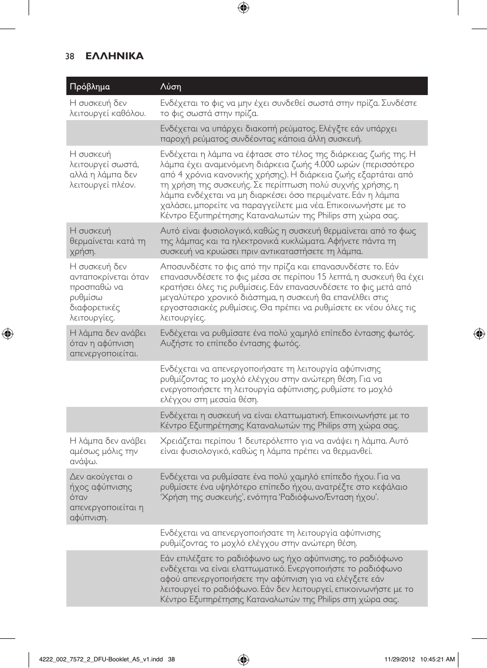 Philips Wake-up Light User Manual | Page 38 / 120