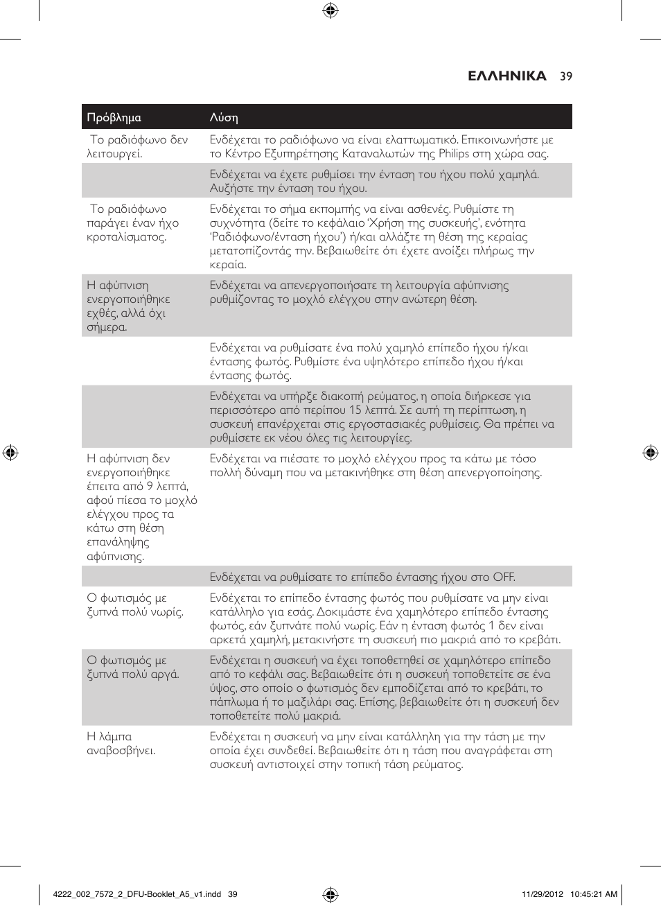 Philips Wake-up Light User Manual | Page 39 / 120