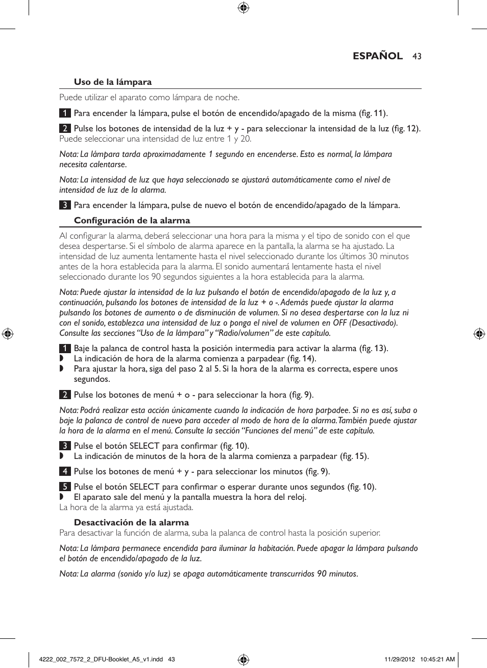 Philips Wake-up Light User Manual | Page 43 / 120