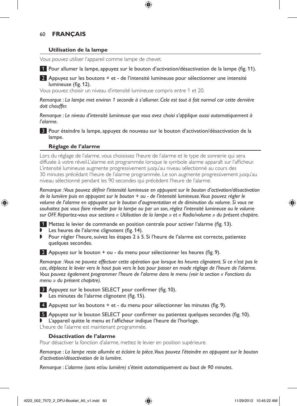 Philips Wake-up Light User Manual | Page 60 / 120