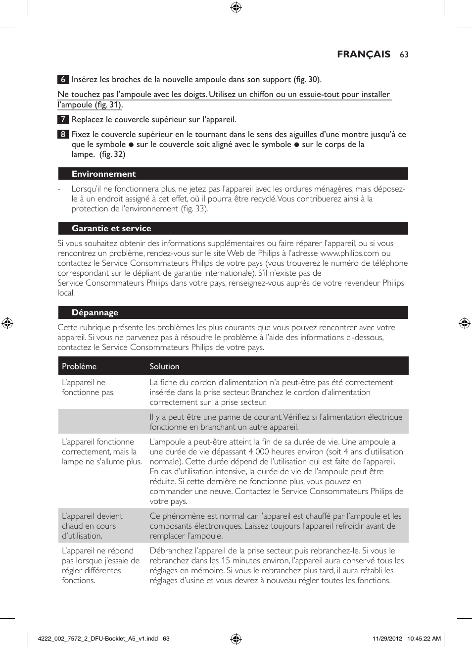 Philips Wake-up Light User Manual | Page 63 / 120