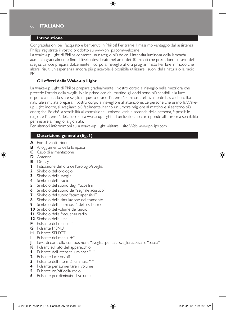 Philips Wake-up Light User Manual | Page 66 / 120