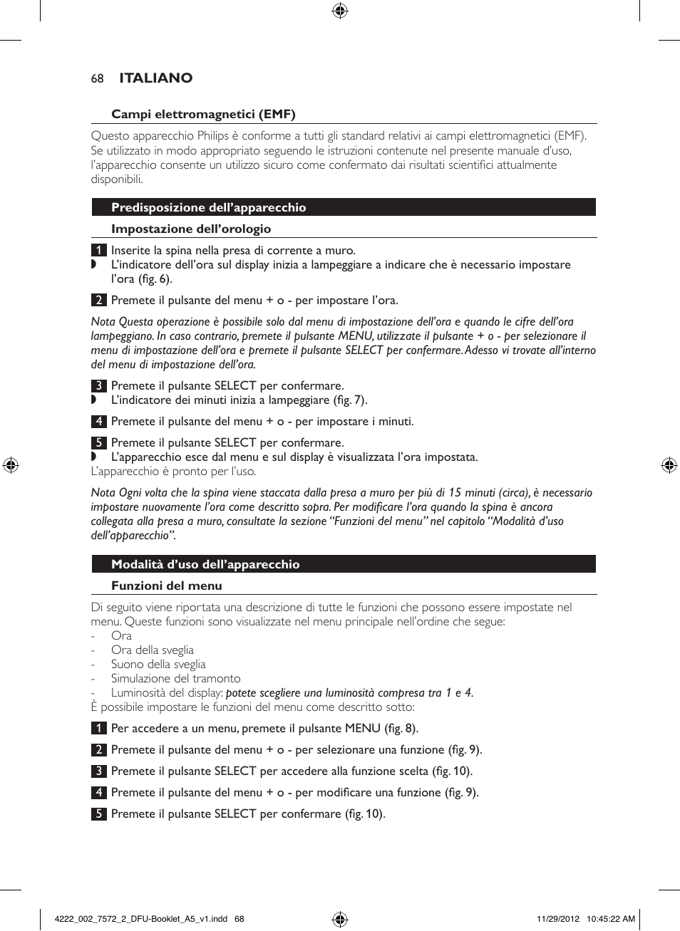 Philips Wake-up Light User Manual | Page 68 / 120