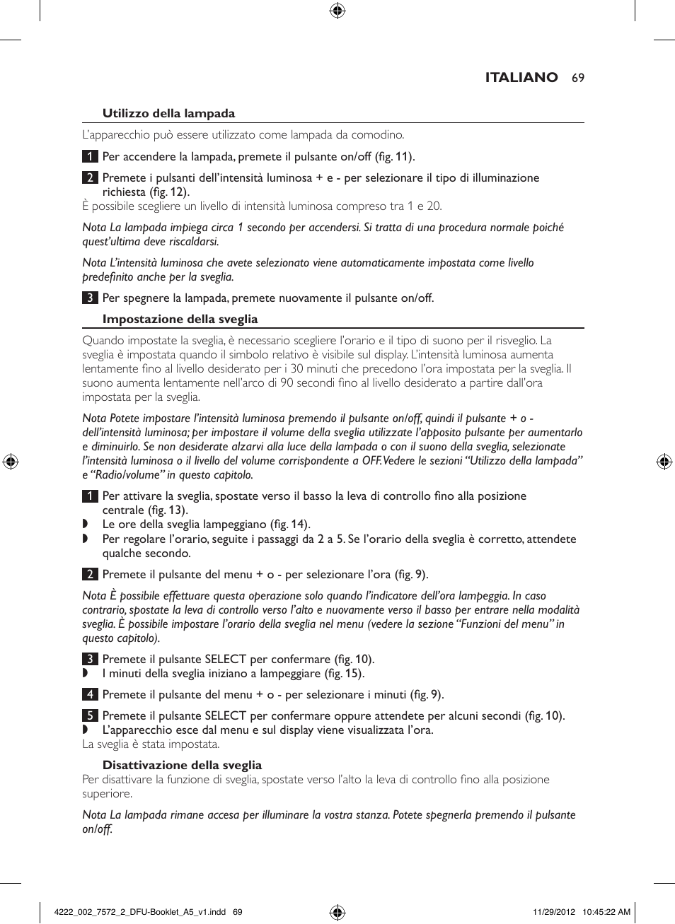 Philips Wake-up Light User Manual | Page 69 / 120