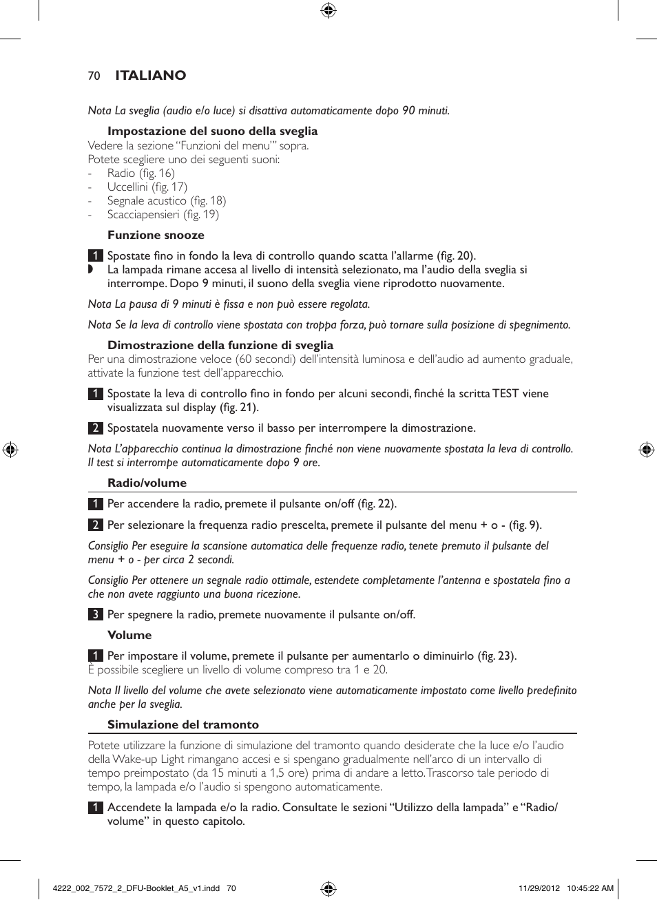 Philips Wake-up Light User Manual | Page 70 / 120