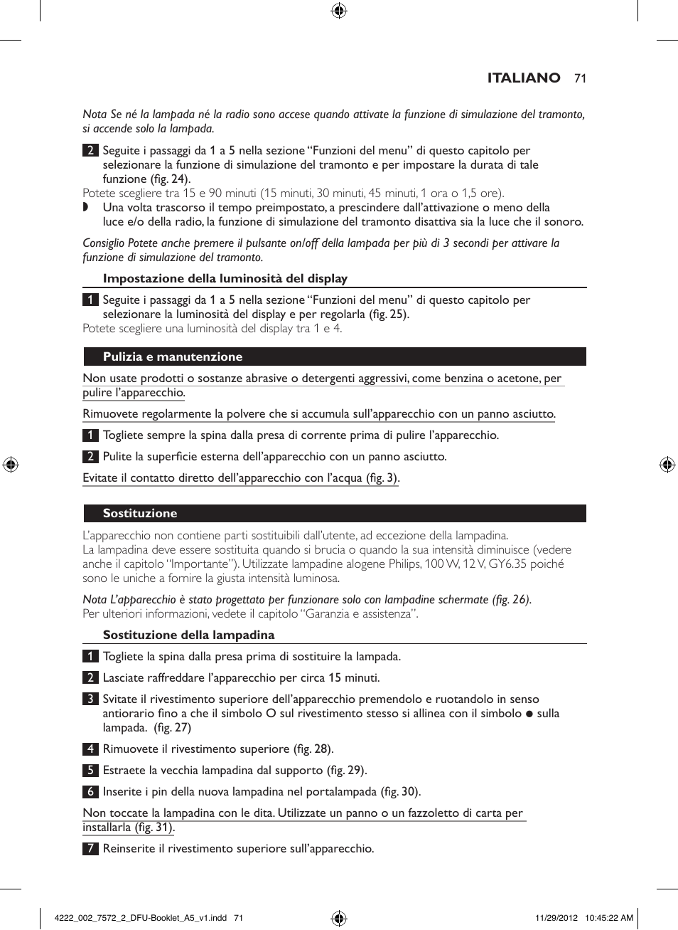 Philips Wake-up Light User Manual | Page 71 / 120