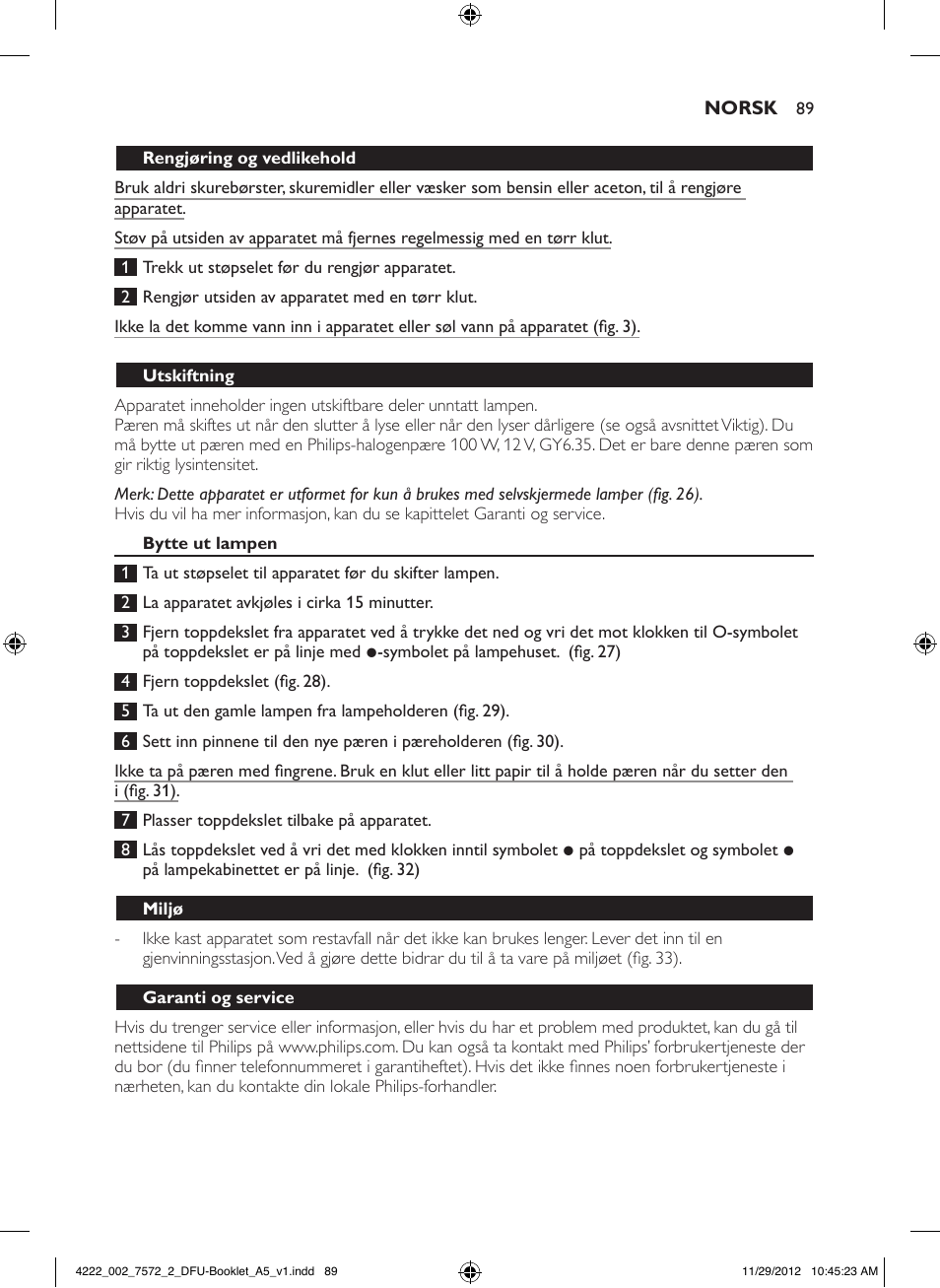 Philips Wake-up Light User Manual | Page 89 / 120