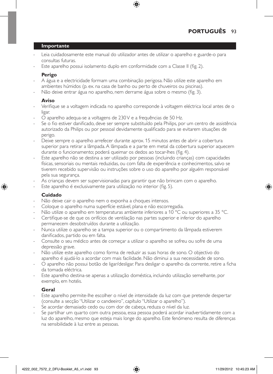 Philips Wake-up Light User Manual | Page 93 / 120