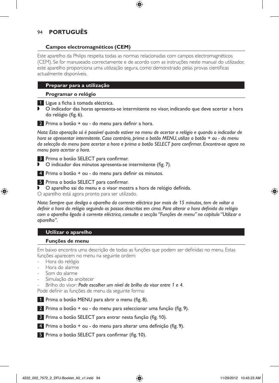 Philips Wake-up Light User Manual | Page 94 / 120