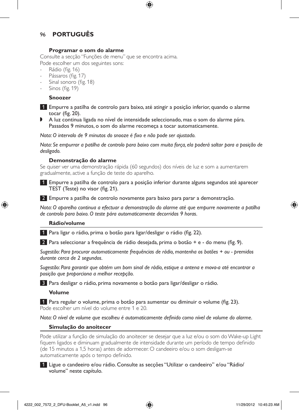 Philips Wake-up Light User Manual | Page 96 / 120