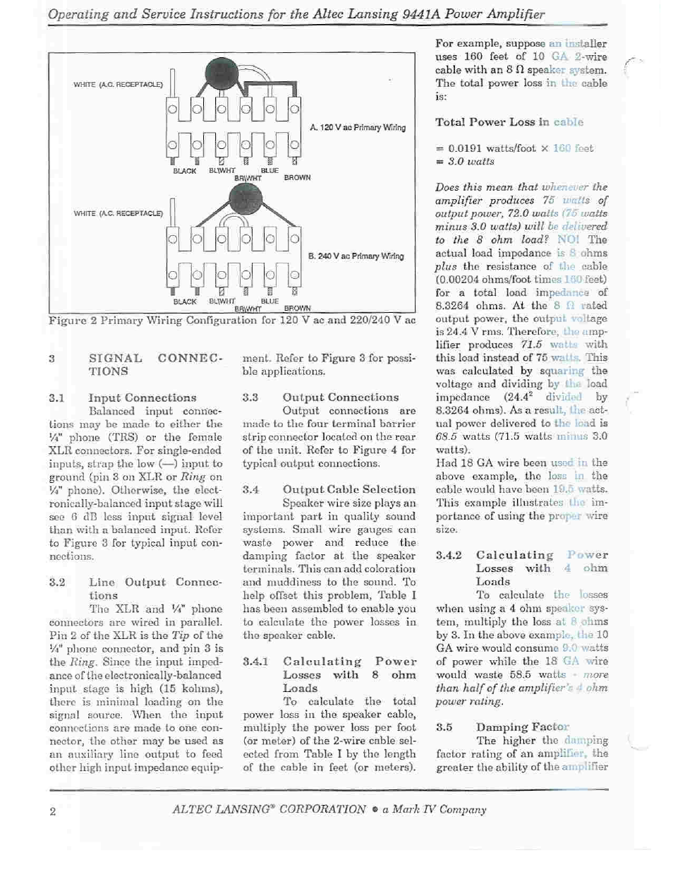 Altec Lansing 9441A User Manual | Page 4 / 20