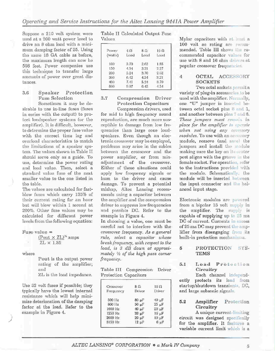 Altec Lansing 9441A User Manual | Page 7 / 20