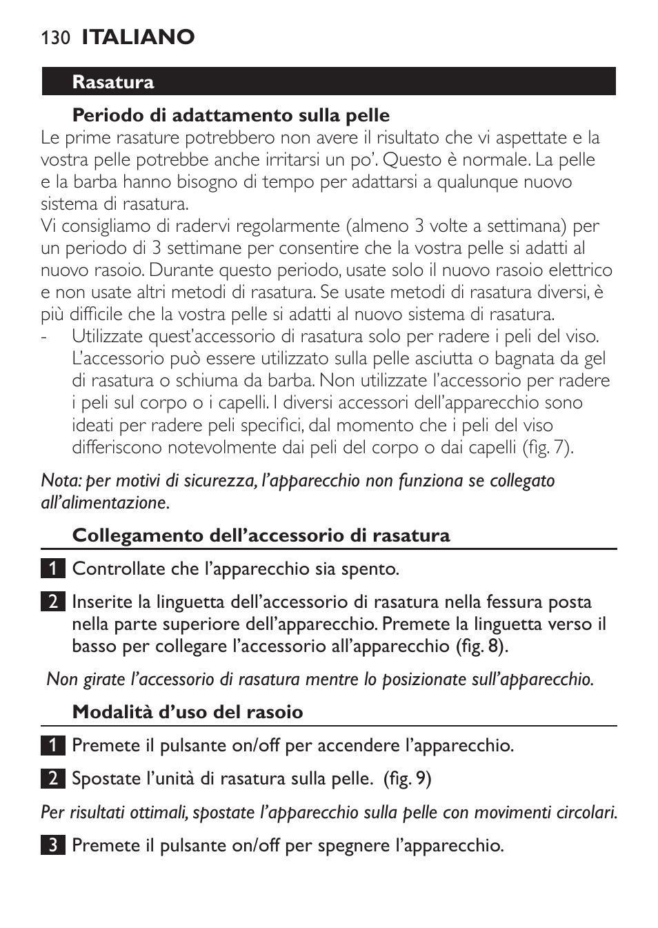 Philips Click&Style afeitado y arreglo personal User Manual | Page 130 / 228