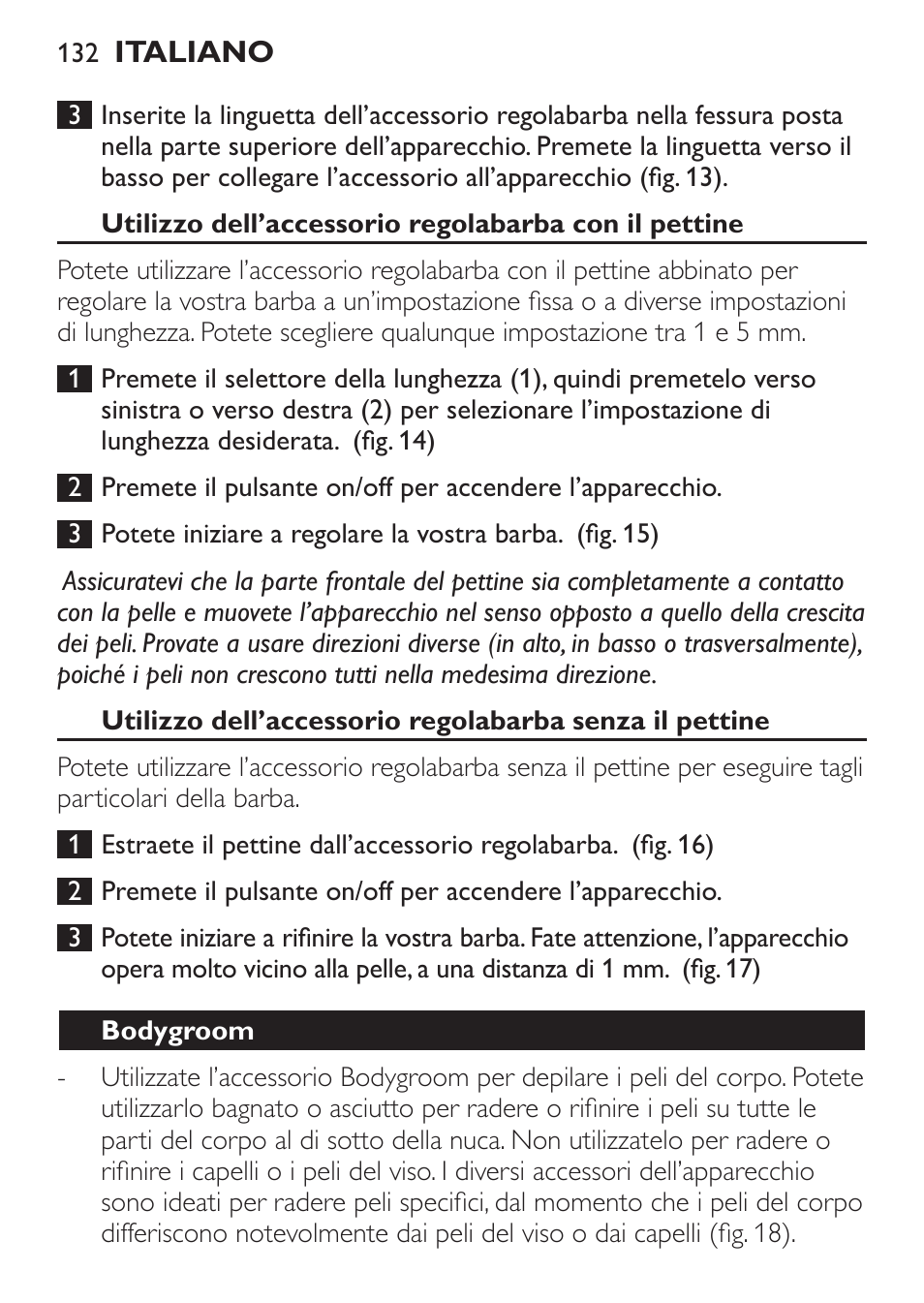 Philips Click&Style afeitado y arreglo personal User Manual | Page 132 / 228