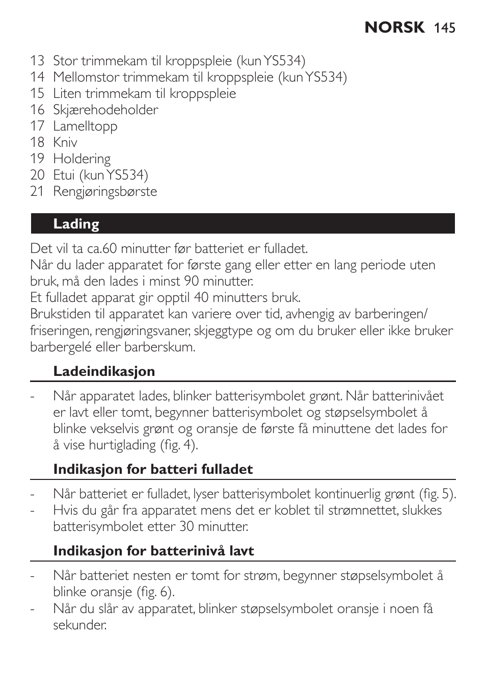 Philips Click&Style afeitado y arreglo personal User Manual | Page 145 / 228