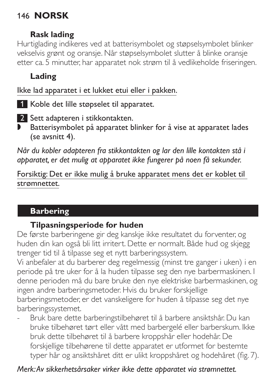 Philips Click&Style afeitado y arreglo personal User Manual | Page 146 / 228