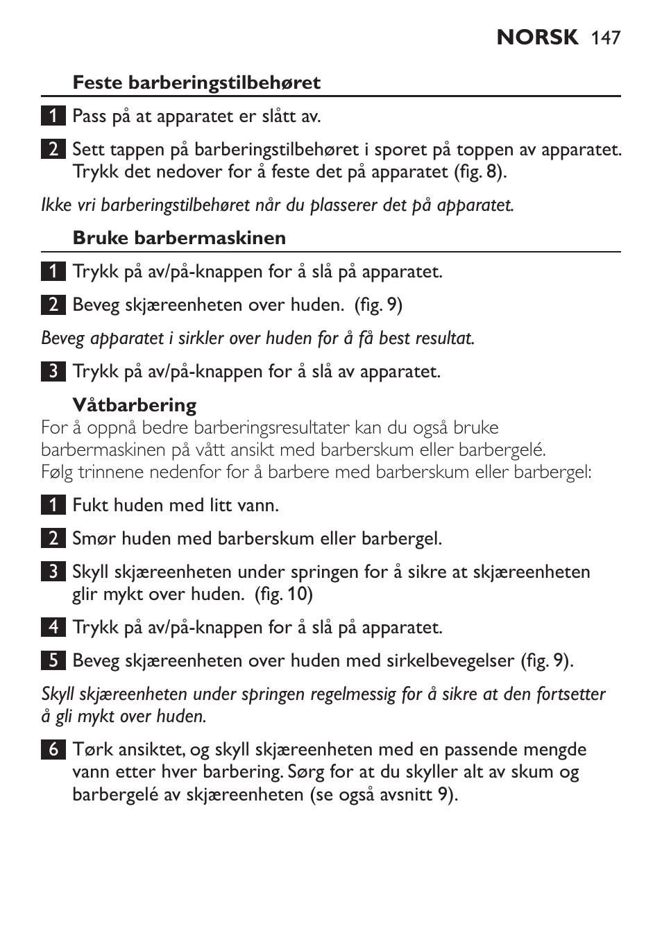 Philips Click&Style afeitado y arreglo personal User Manual | Page 147 / 228