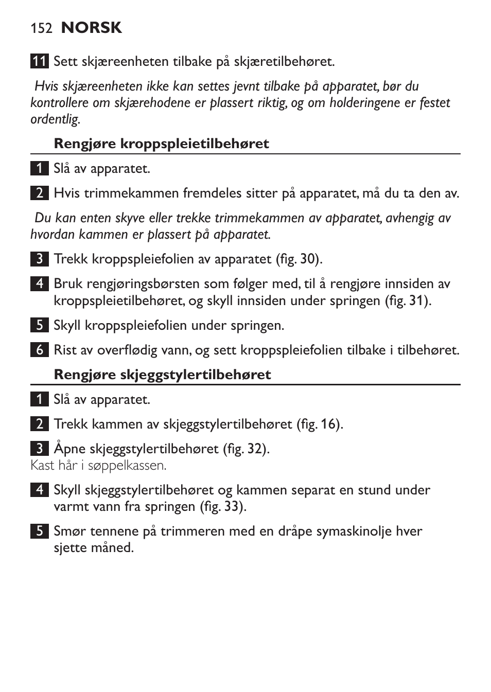 Philips Click&Style afeitado y arreglo personal User Manual | Page 152 / 228