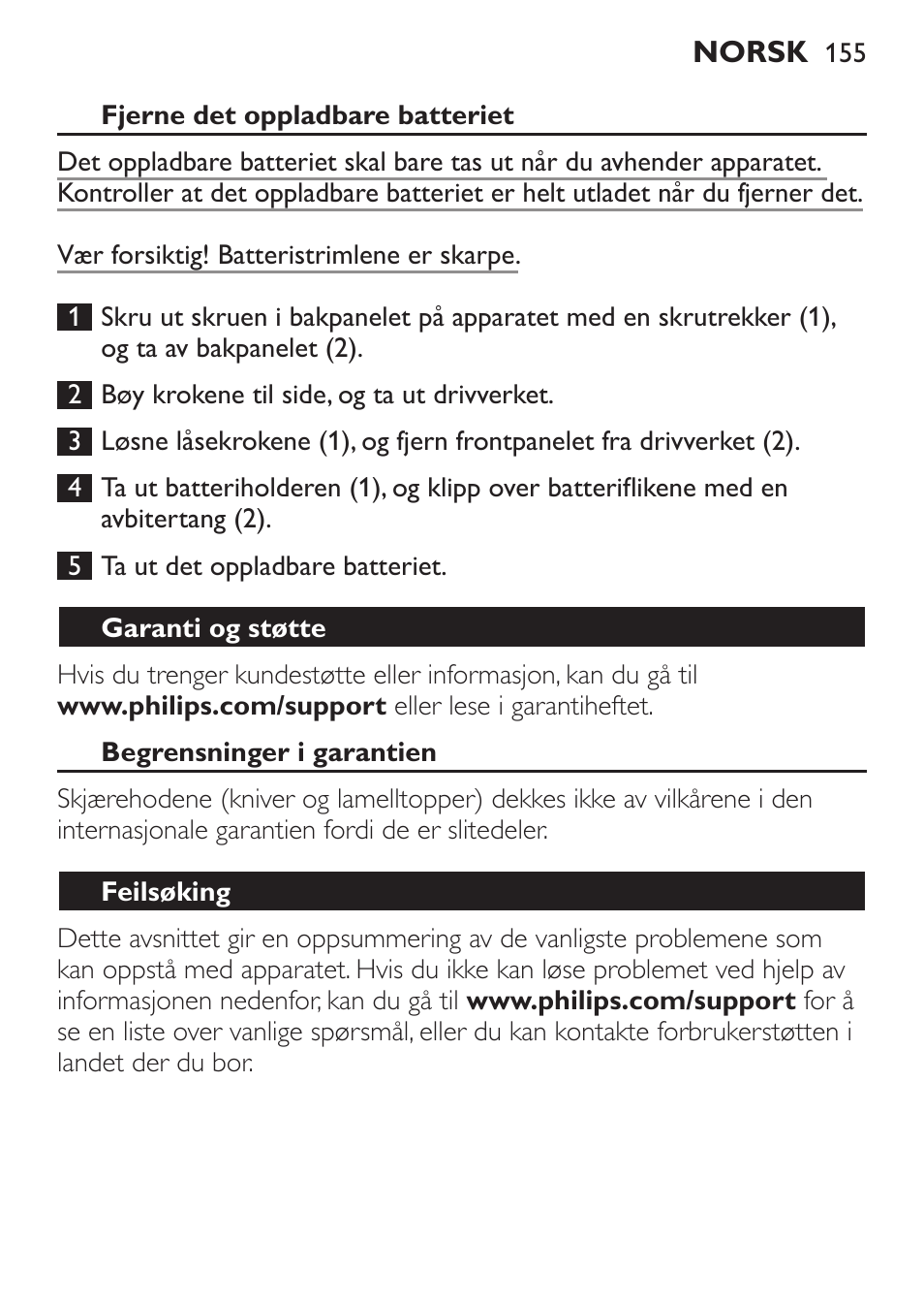 Philips Click&Style afeitado y arreglo personal User Manual | Page 155 / 228