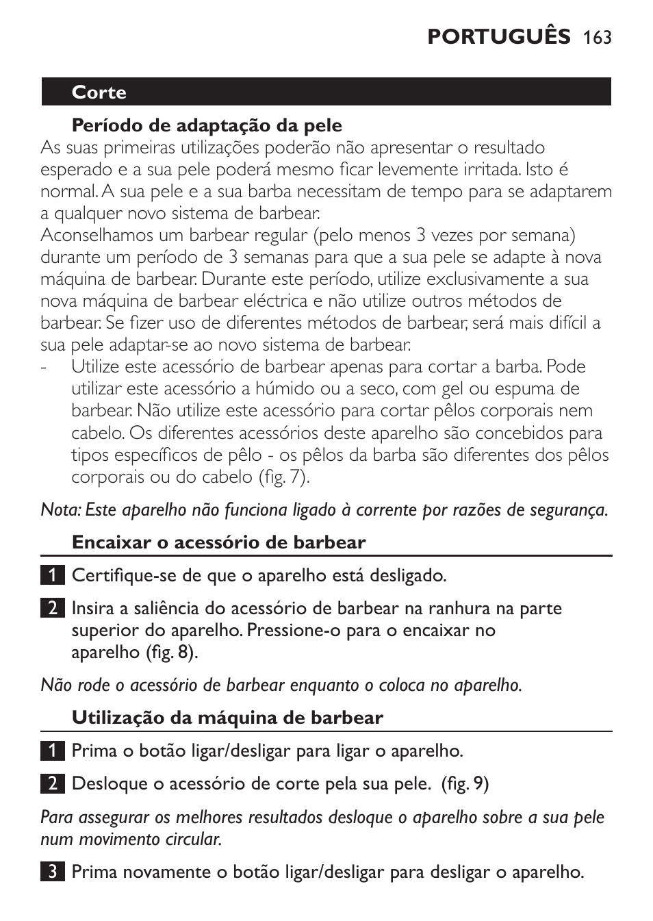Philips Click&Style afeitado y arreglo personal User Manual | Page 163 / 228