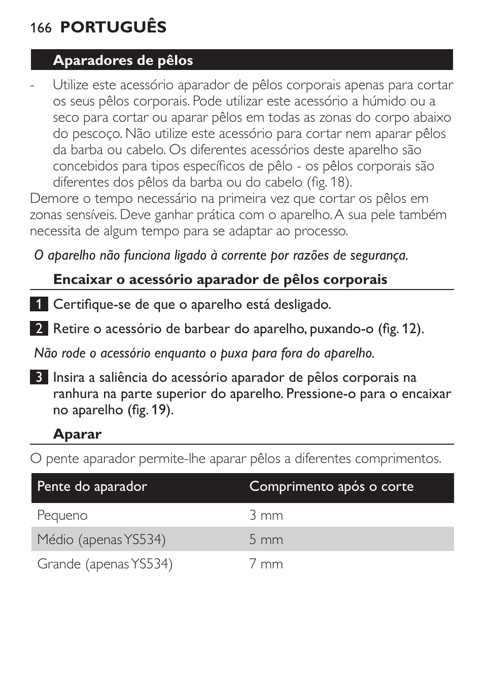Philips Click&Style afeitado y arreglo personal User Manual | Page 166 / 228