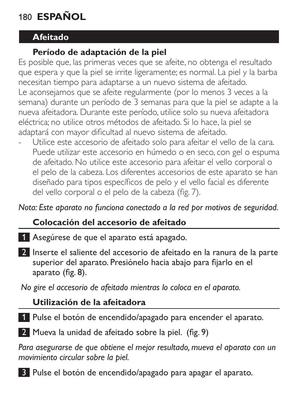 Philips Click&Style afeitado y arreglo personal User Manual | Page 180 / 228