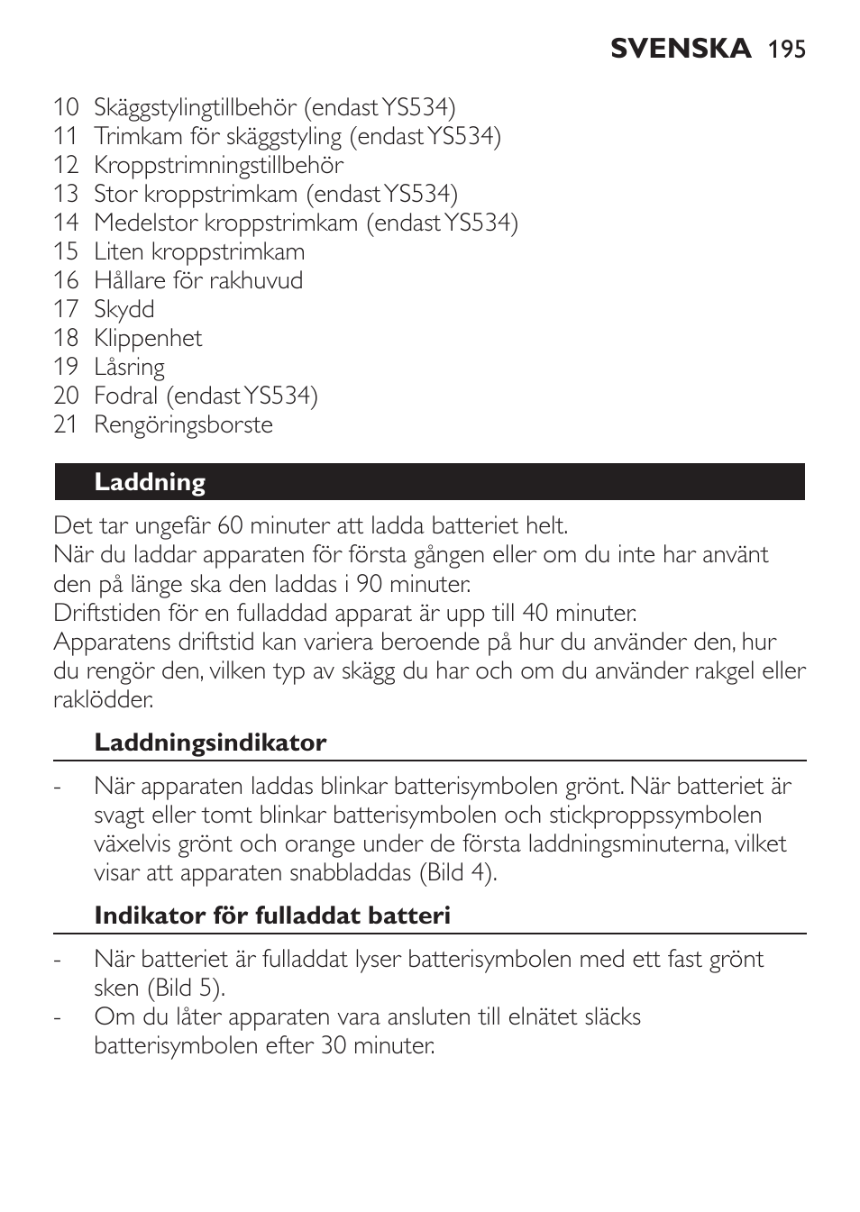 Philips Click&Style afeitado y arreglo personal User Manual | Page 195 / 228