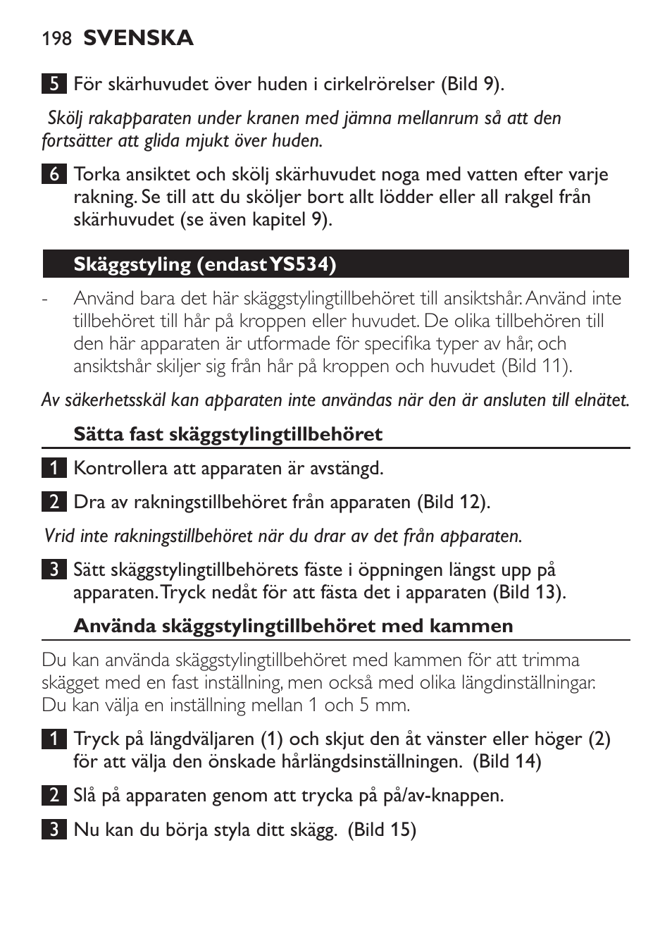Philips Click&Style afeitado y arreglo personal User Manual | Page 198 / 228