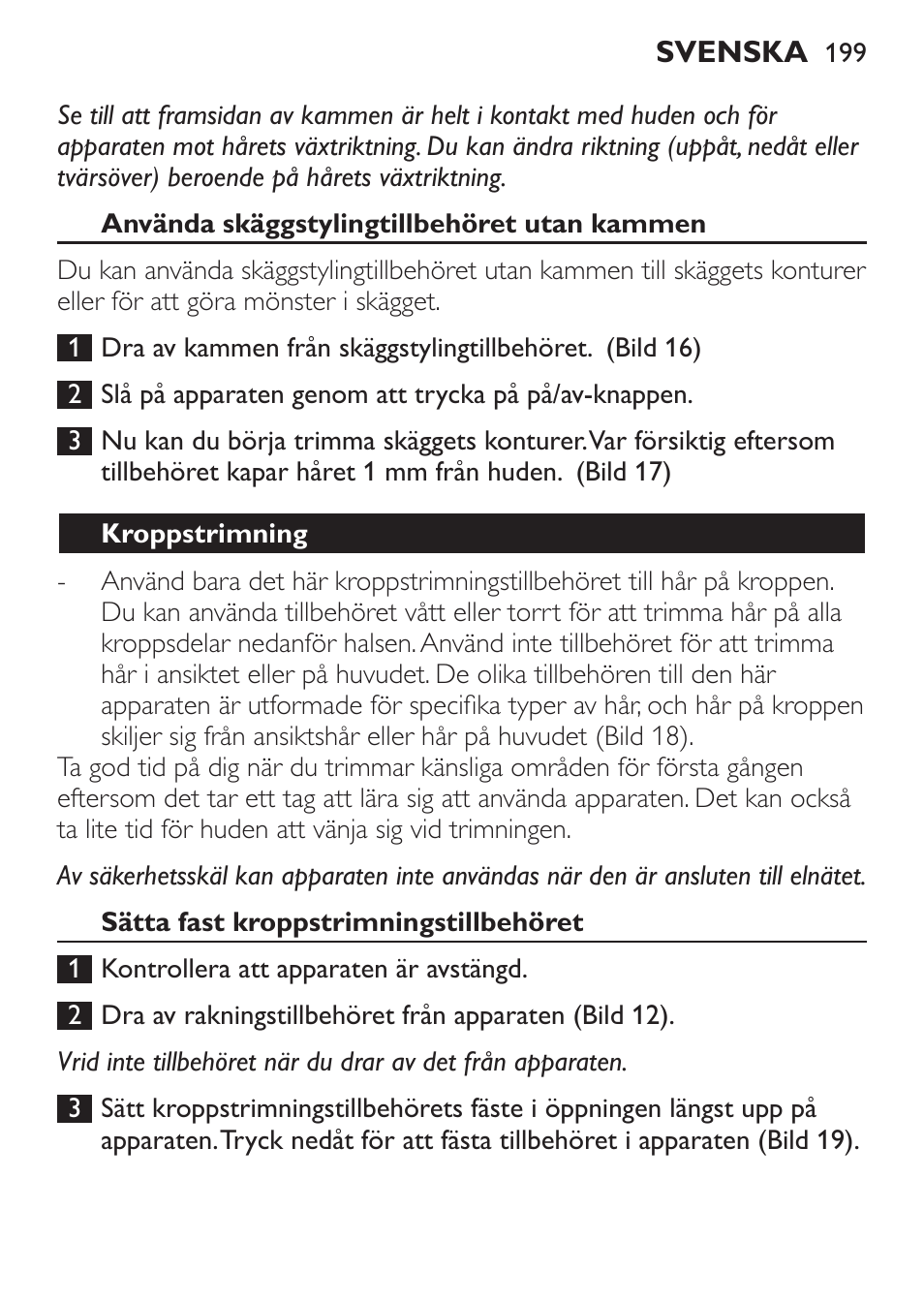 Philips Click&Style afeitado y arreglo personal User Manual | Page 199 / 228