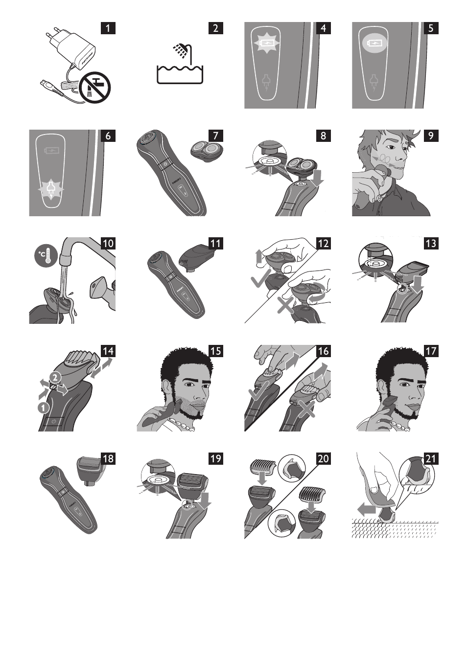 Philips Click&Style afeitado y arreglo personal User Manual | Page 2 / 228