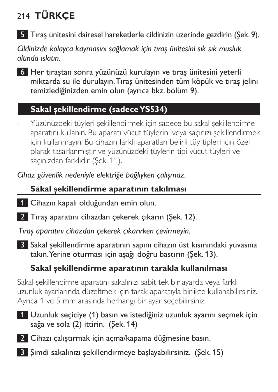 Philips Click&Style afeitado y arreglo personal User Manual | Page 214 / 228