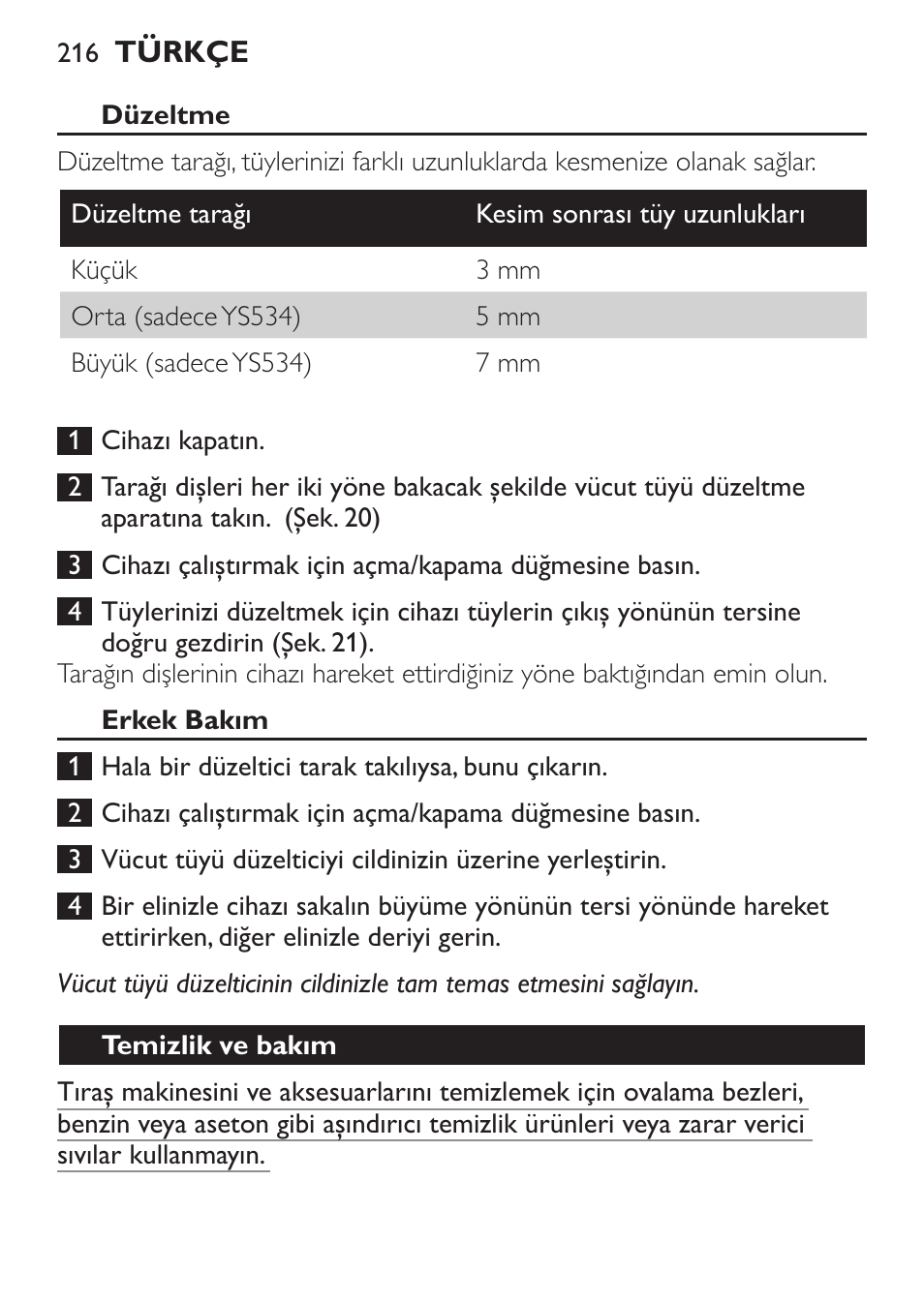 Philips Click&Style afeitado y arreglo personal User Manual | Page 216 / 228