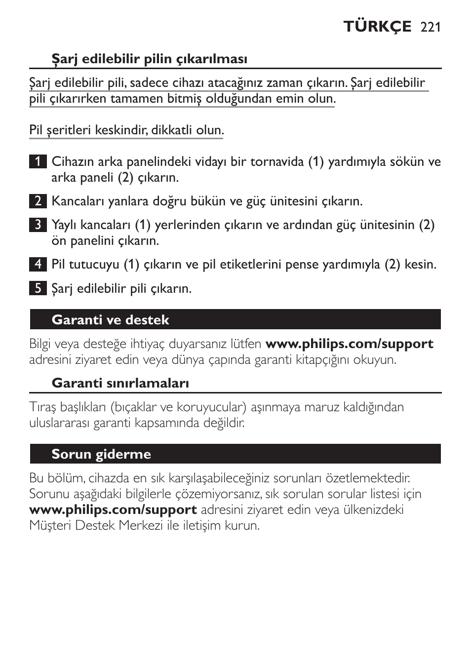 Philips Click&Style afeitado y arreglo personal User Manual | Page 221 / 228