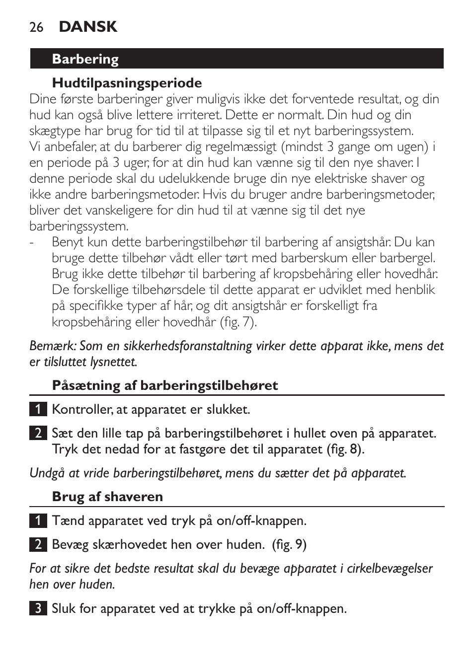 Philips Click&Style afeitado y arreglo personal User Manual | Page 26 / 228