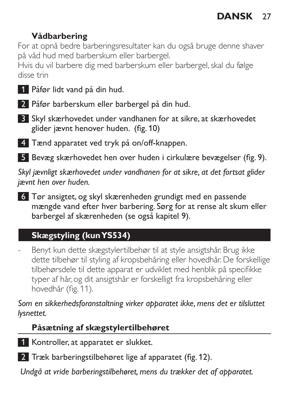 Philips Click&Style afeitado y arreglo personal User Manual | Page 27 / 228
