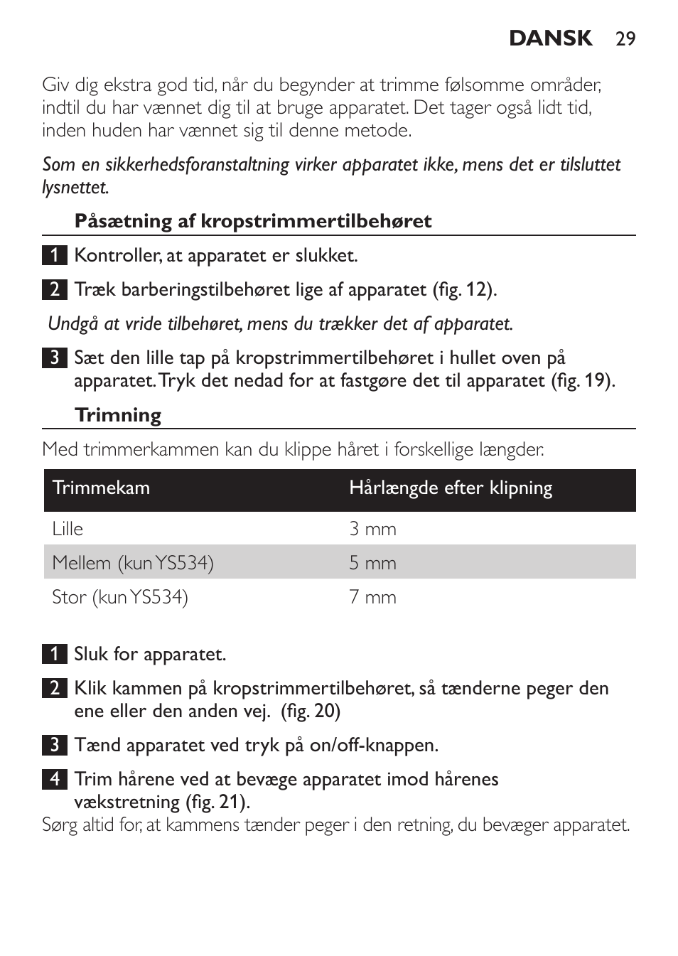 Philips Click&Style afeitado y arreglo personal User Manual | Page 29 / 228