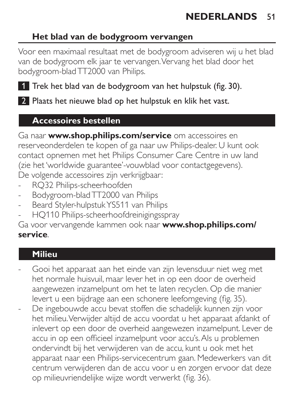 Philips Click&Style afeitado y arreglo personal User Manual | Page 51 / 228