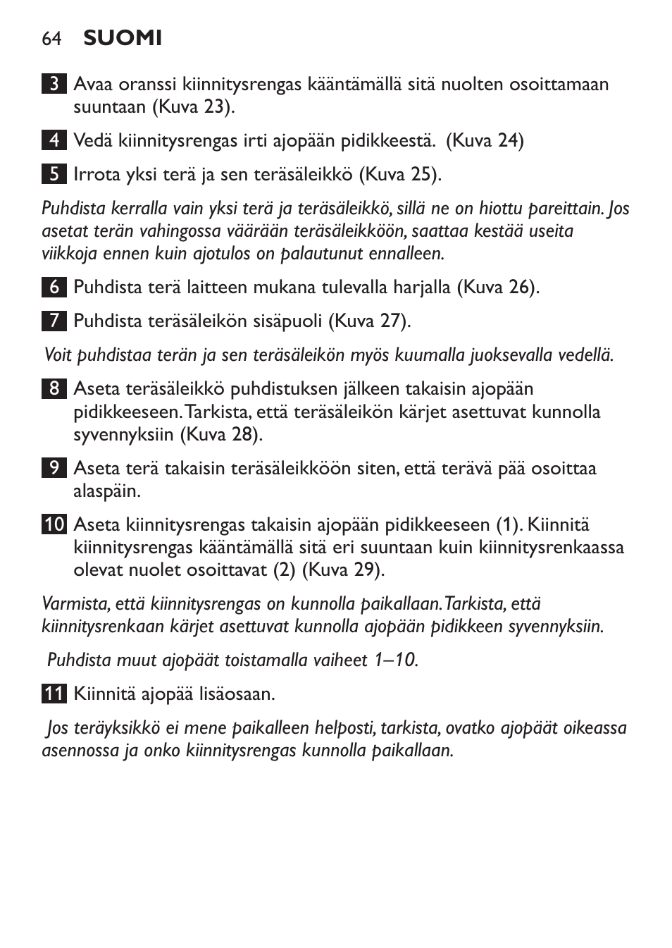 Philips Click&Style afeitado y arreglo personal User Manual | Page 64 / 228
