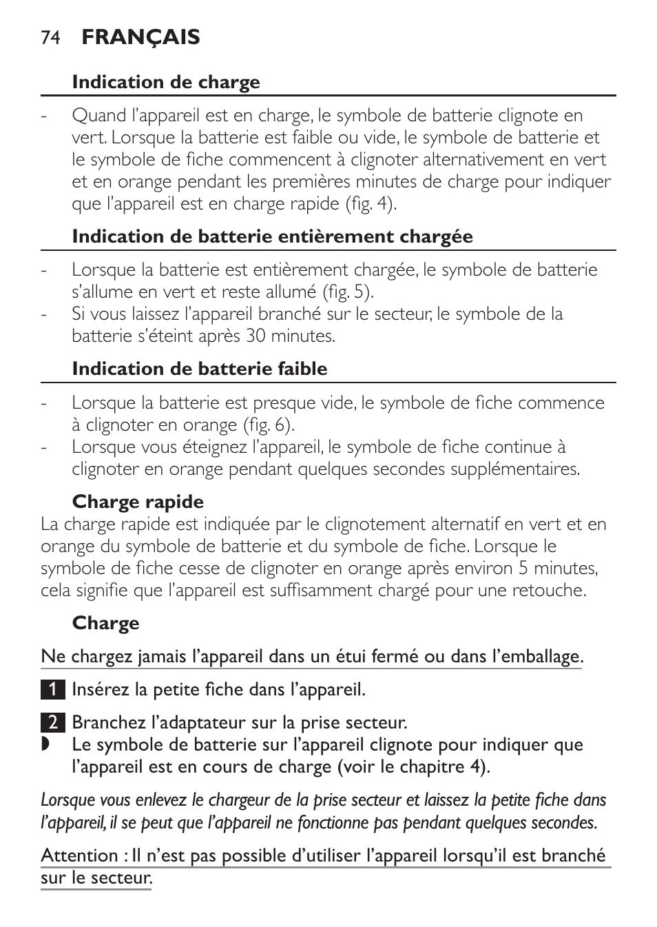 Philips Click&Style afeitado y arreglo personal User Manual | Page 74 / 228