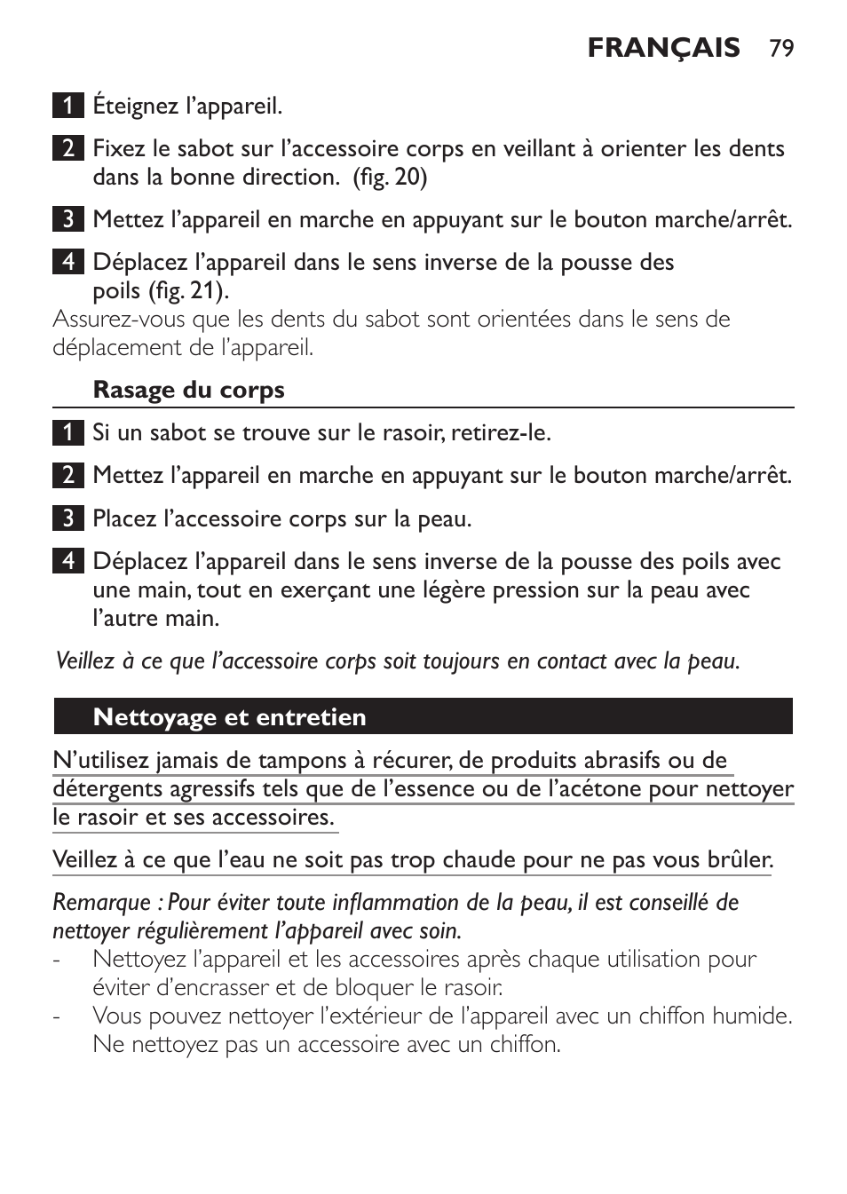 Philips Click&Style afeitado y arreglo personal User Manual | Page 79 / 228