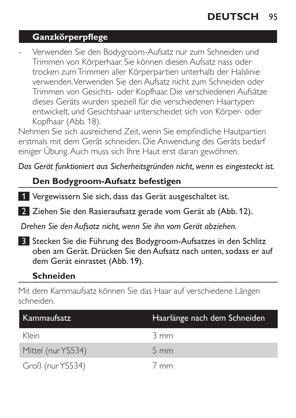 Philips Click&Style afeitado y arreglo personal User Manual | Page 95 / 228