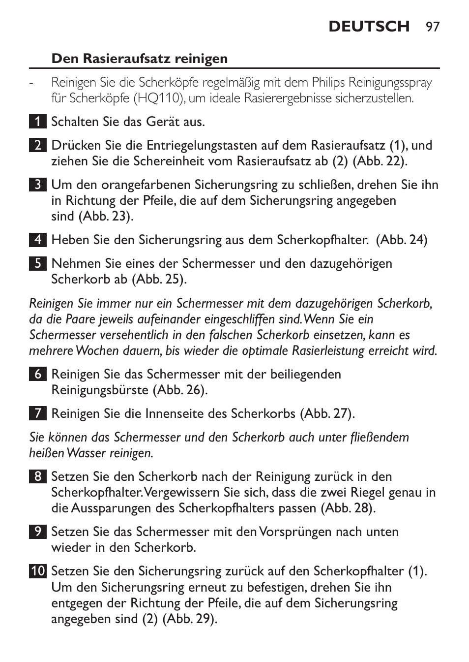 Philips Click&Style afeitado y arreglo personal User Manual | Page 97 / 228