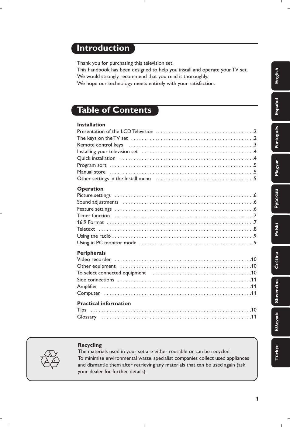 Philips Matchline Flat TV User Manual | 120 pages