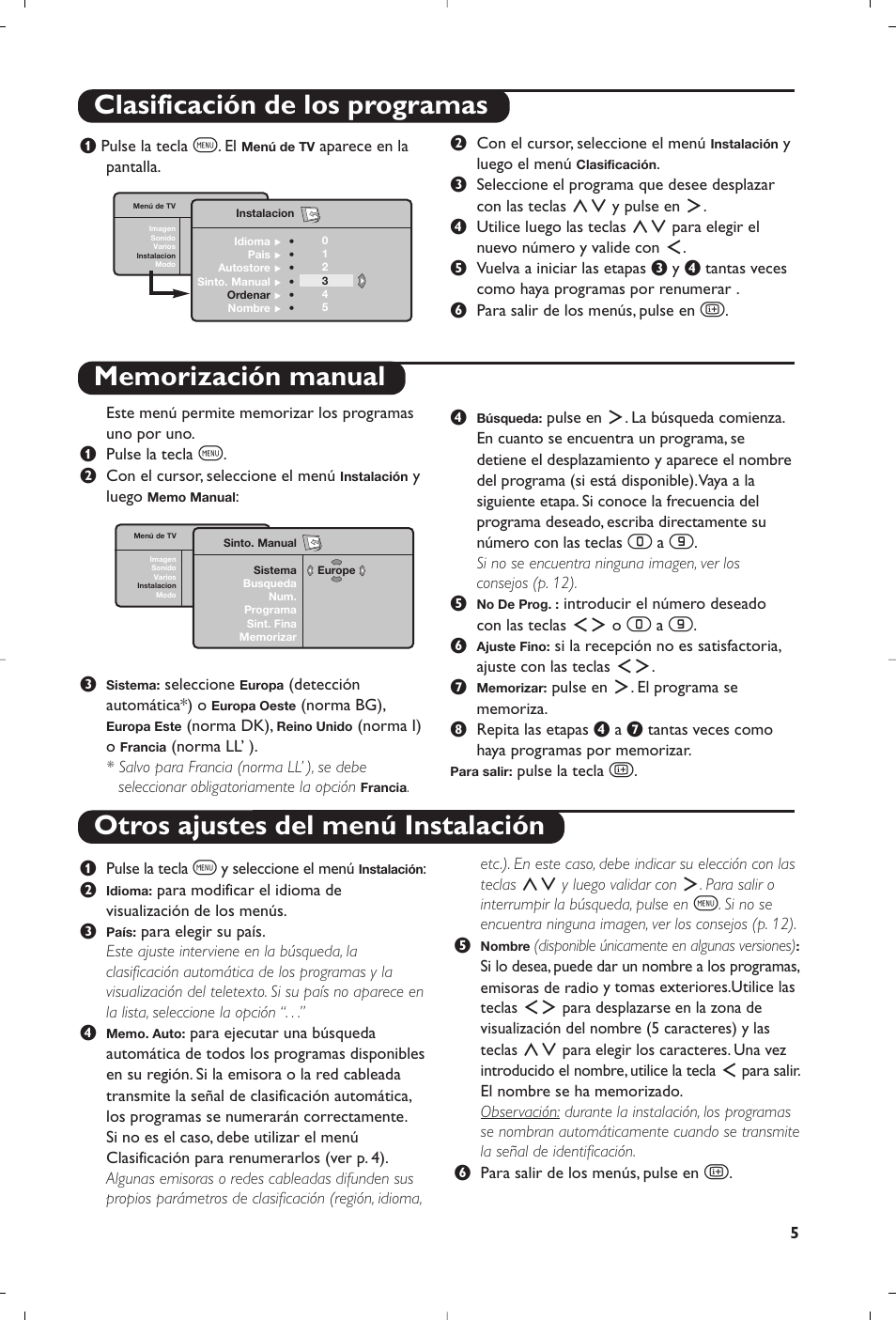 Philips Matchline Flat TV User Manual | Page 17 / 120