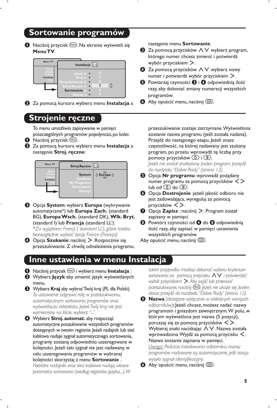 Philips Matchline Flat TV User Manual | Page 65 / 120